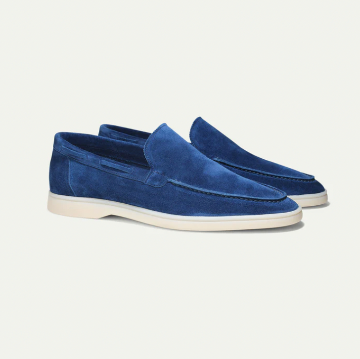 Men's suede slip-on loafers - SAINT DOR - view 9