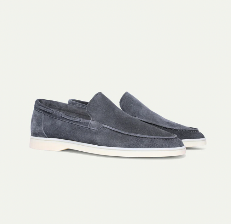 Men's suede slip-on loafers - SAINT DOR - view 4