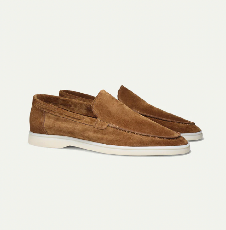 Men's suede slip-on loafers - SAINT DOR - view 10