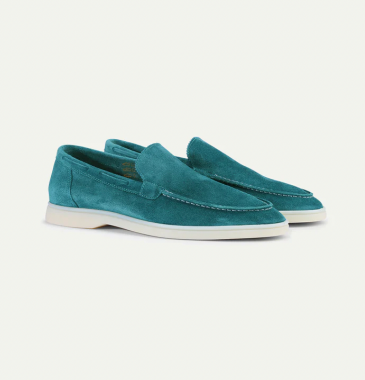 Men's suede slip-on loafers - SAINT DOR - view 8