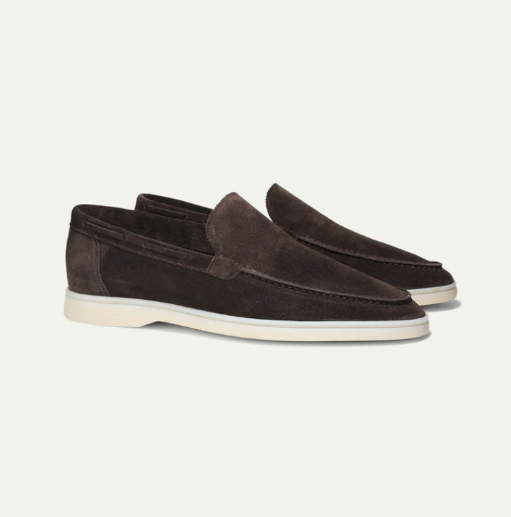 Men's suede slip-on loafers - SAINT DOR - view 11
