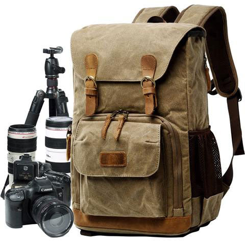 Leather Camera Backpack – Genuine leather – view 6