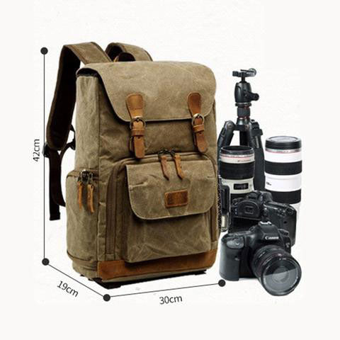 Leather Camera Backpack – Genuine leather – view 7