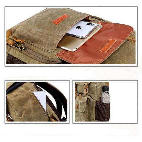 Leather Camera Backpack – Genuine leather – view 9
