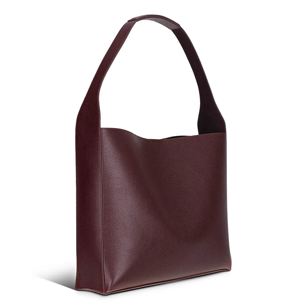 Women's Leather Bag in Burgundy