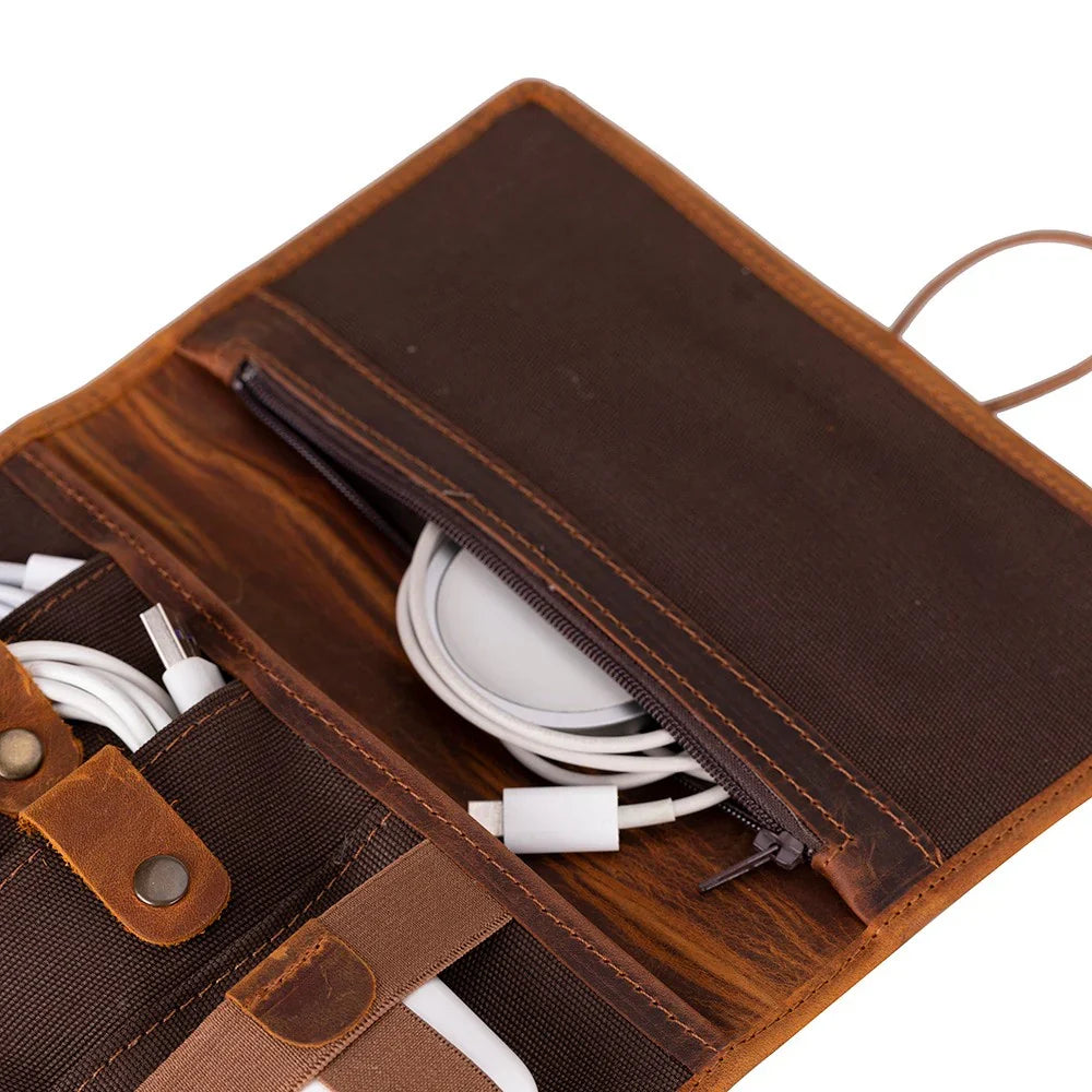 Leather Cable Organiser – Full-grain leather – view 12