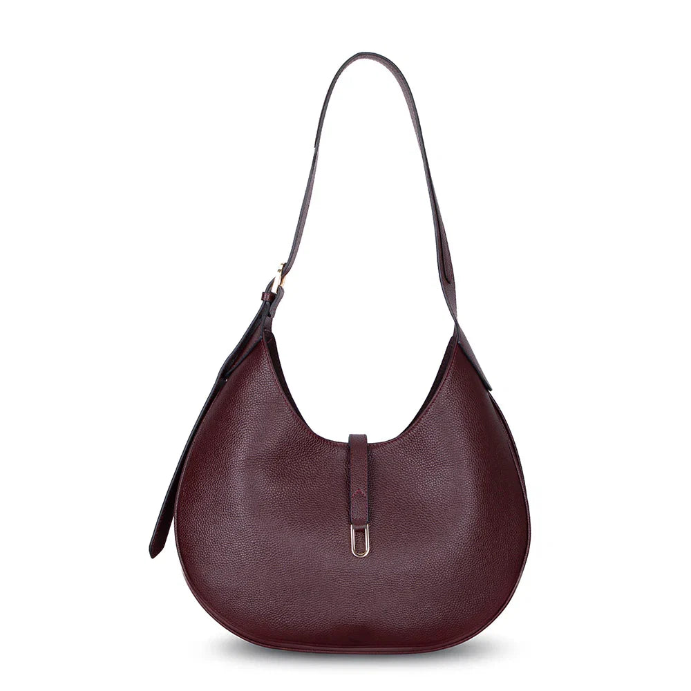 Women's Leather Bag in Burgundy