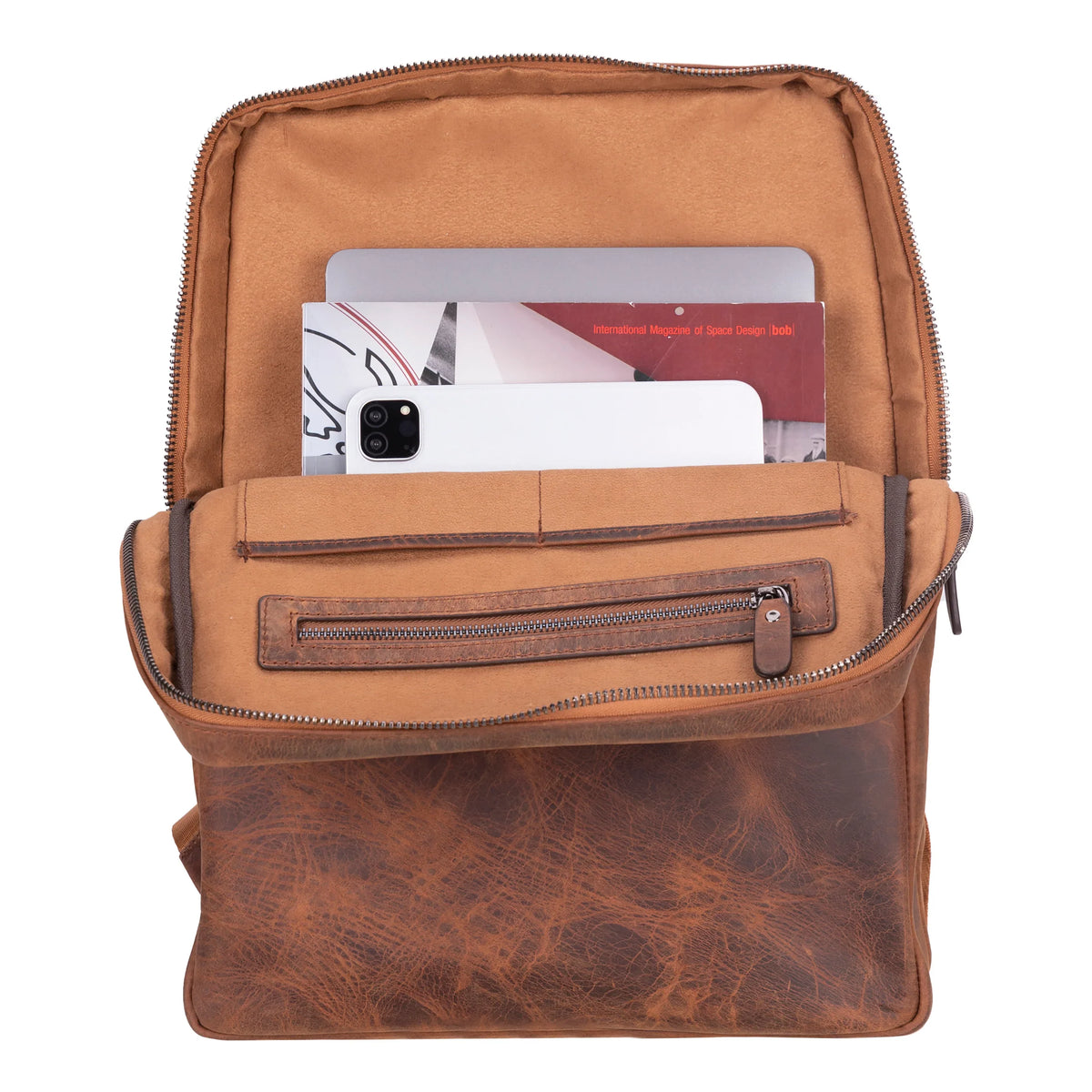 Laptop Backpack – Full-grain leather – view 13