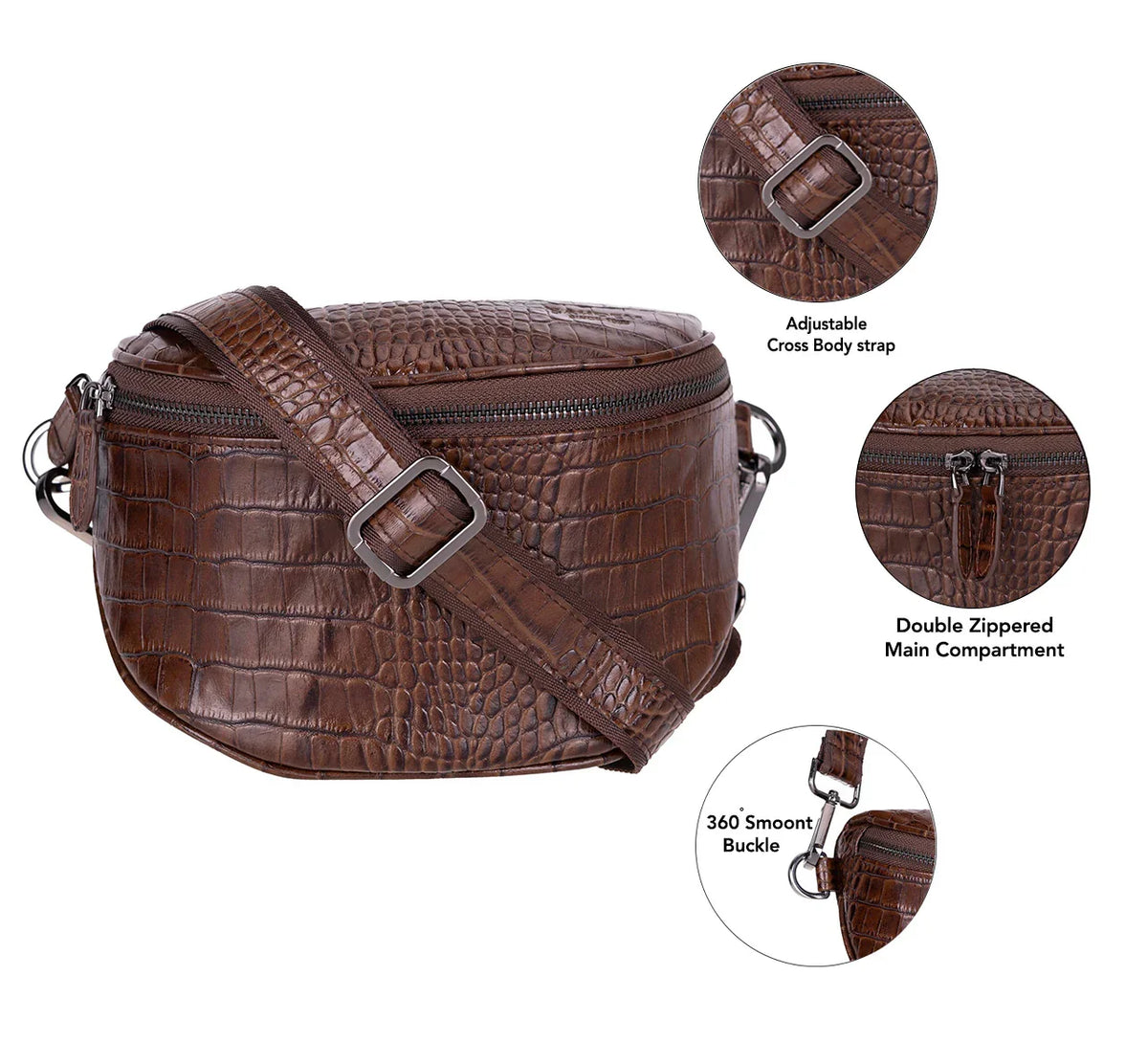 Leather Crossbody Bag – Full-grain leather – view 28