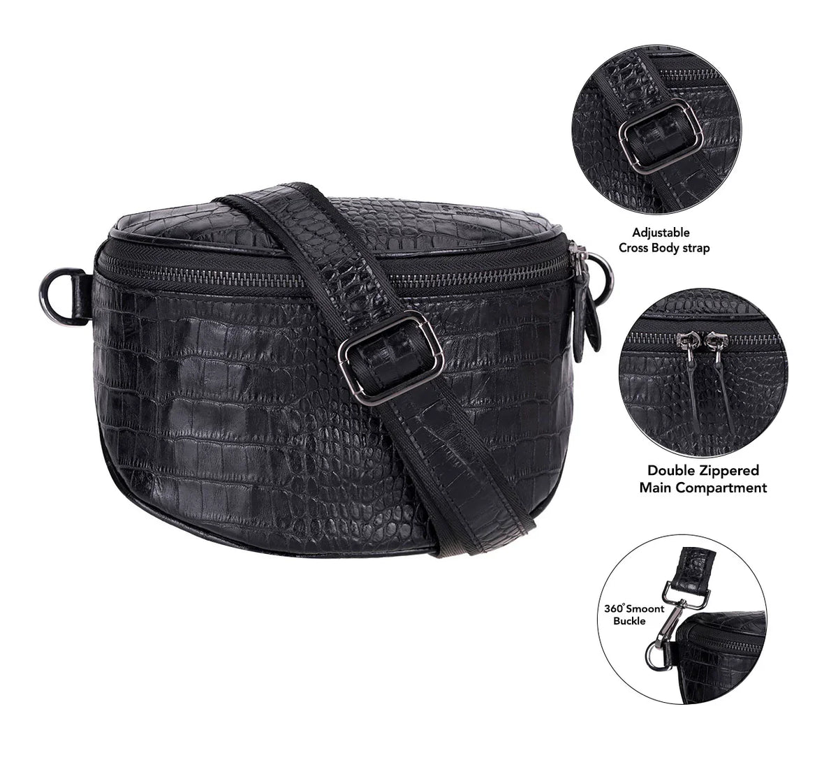 Leather Crossbody Bag – Full-grain leather – view 9