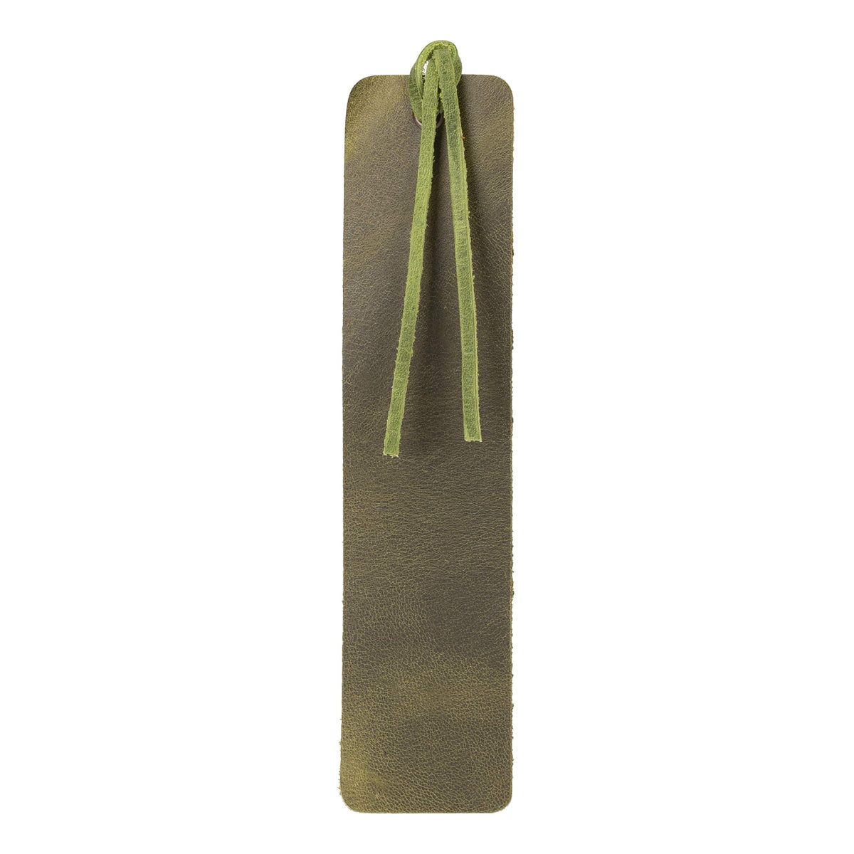 Leather Bookmark in Linen