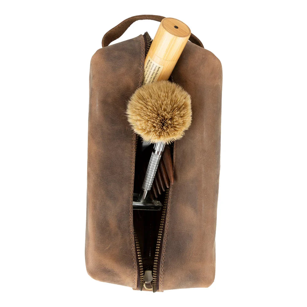 Leather Wash Bag – Full-grain leather – view 14