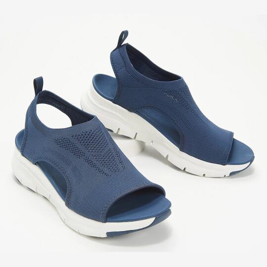 Women's flat casual sandals – Saint Dor UK – back view