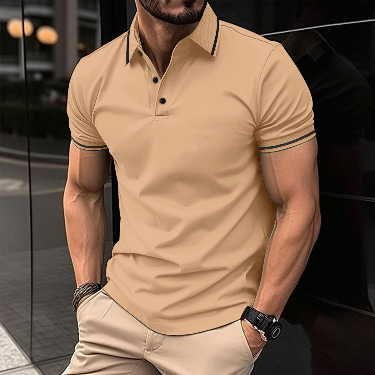 Men's classic polo shirt - SAINT DOR - view 11