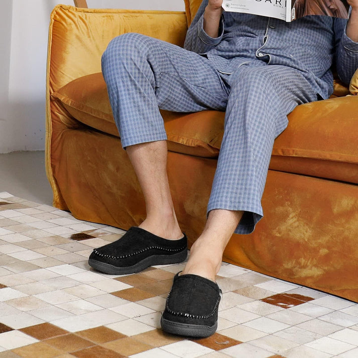 Men's Slippers - Cosy Slippers, Perfect for Comfort and S in Black