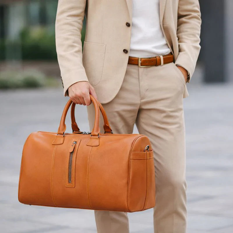 Leather Weekend Bag – Full-grain leather – view 22