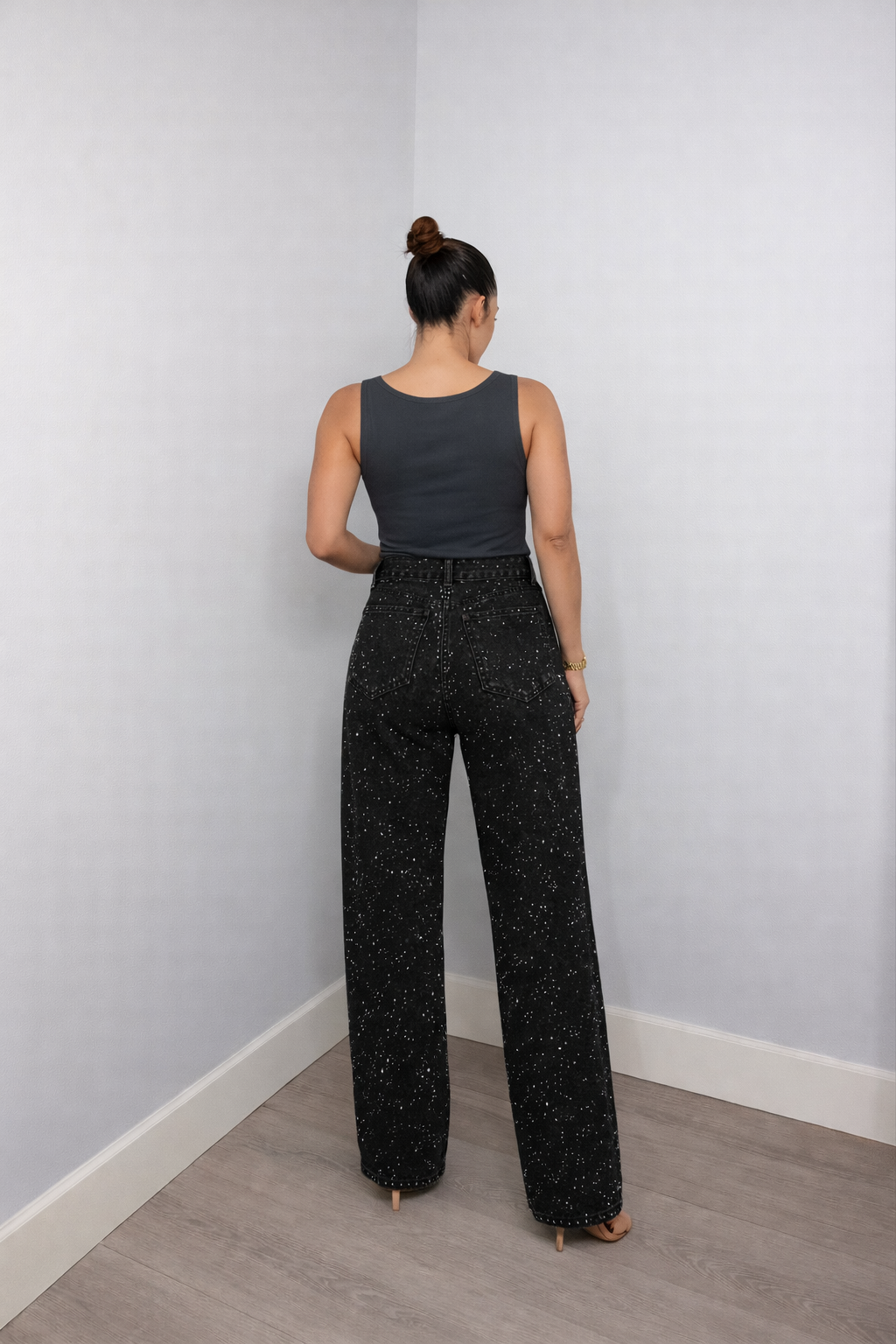 Straight Leg High Waist Jeans — view 15