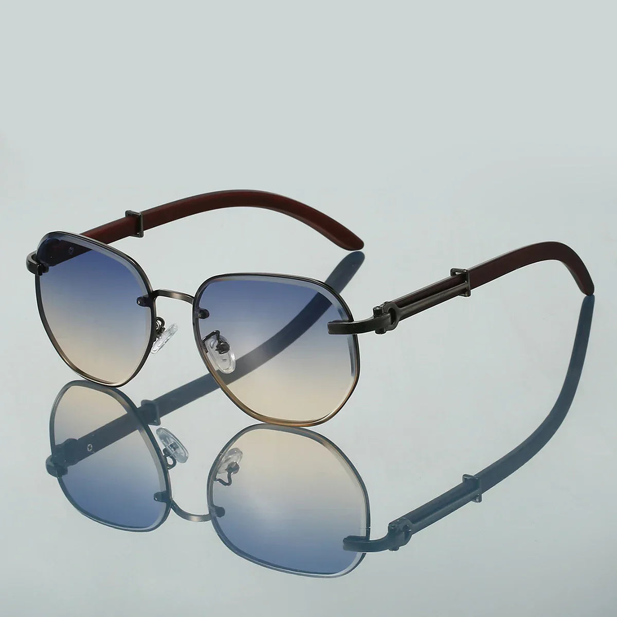 Women's Greer Metal Sunglasses – Elegant UV400 Style – front view