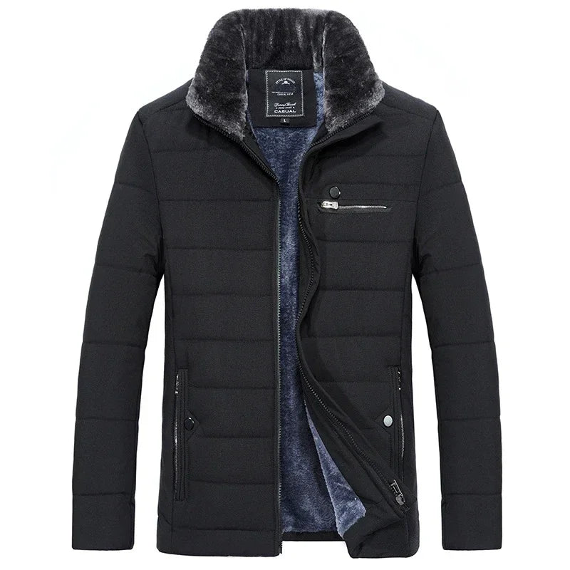 Men's Winter Jackett with Fleece Lining - Warm and Comfortable - for t - lifestyle view