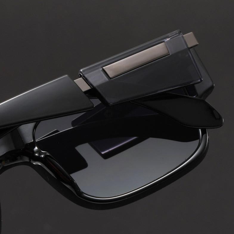 Unisex Madox Square Sunglasses – Retro Anti-Reflective UV – view 11