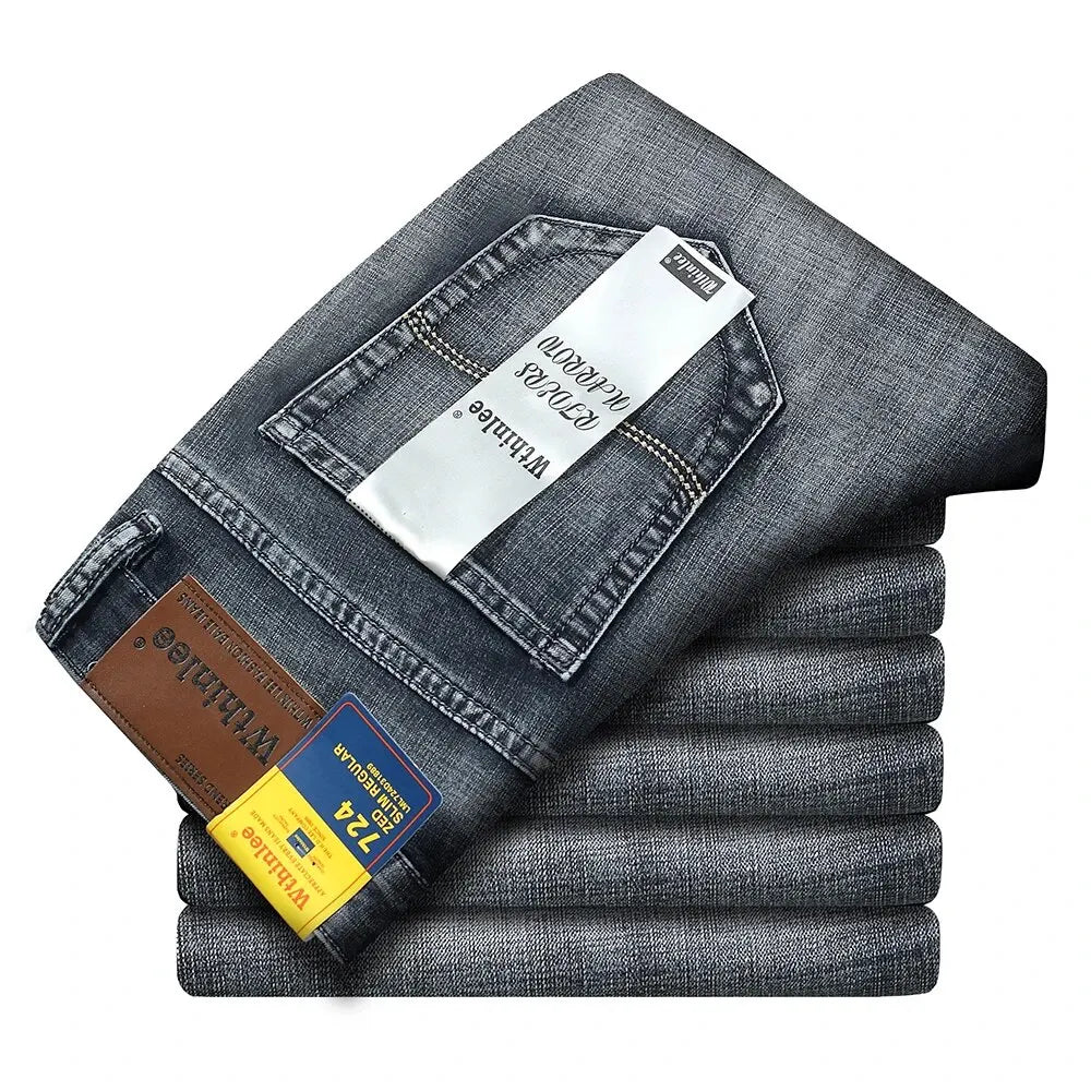Men's Slim Fit Jeans - Four Colourways - front view | SAINT DOR
