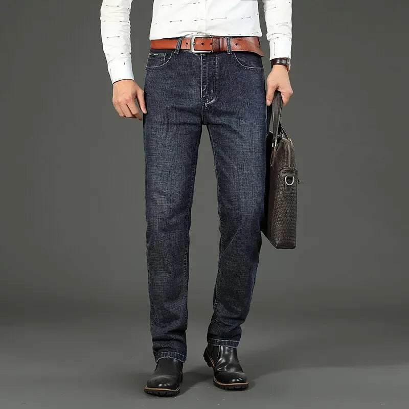 Men's Slim Fit Jeans - Four Colourways - lifestyle view | SAINT DOR