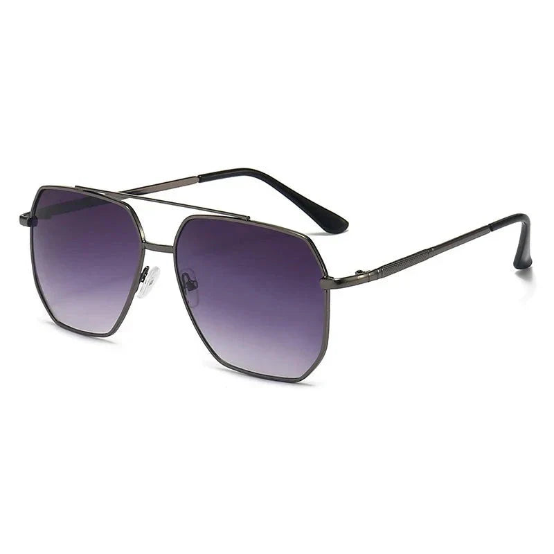 Women's Leighton Aviator Sunglasses – Classic Metal UV400 – full length view