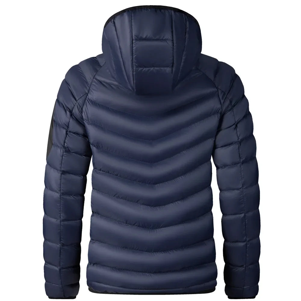Men's Wasser- and Winddichte Winter Jackett for optimale Waerme and Sc - back view