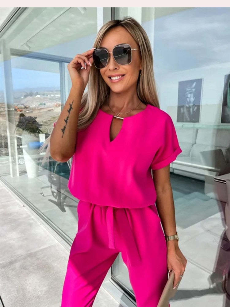 Women's Jumpsuit - Effortless Elegant Fit - view 3