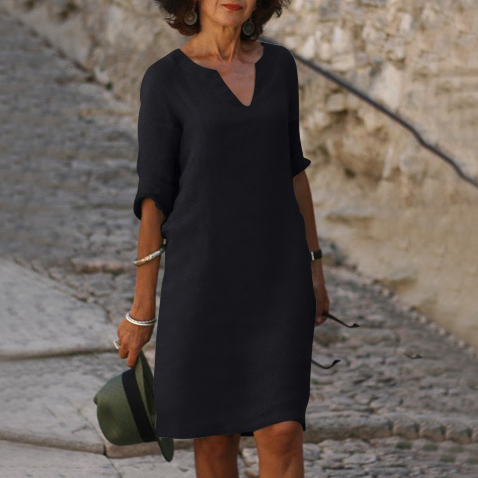 Women's Dress - Stylish Summer Dress in Roze