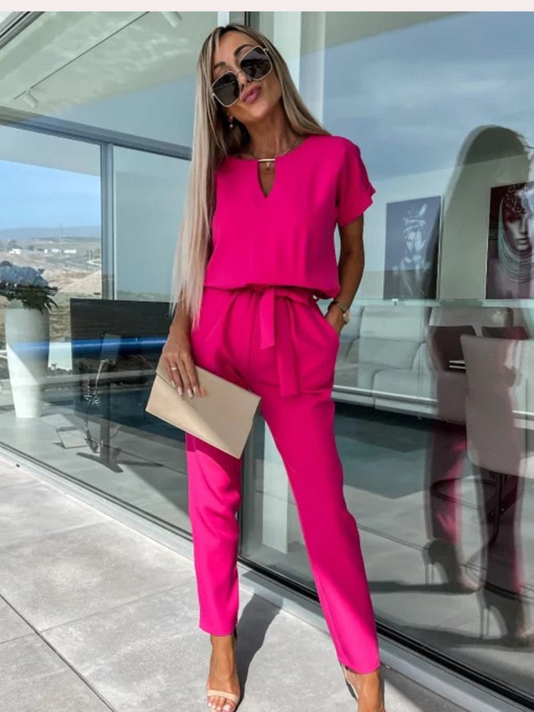 Women's Jumpsuit - Effortless Elegant Fit - view 1