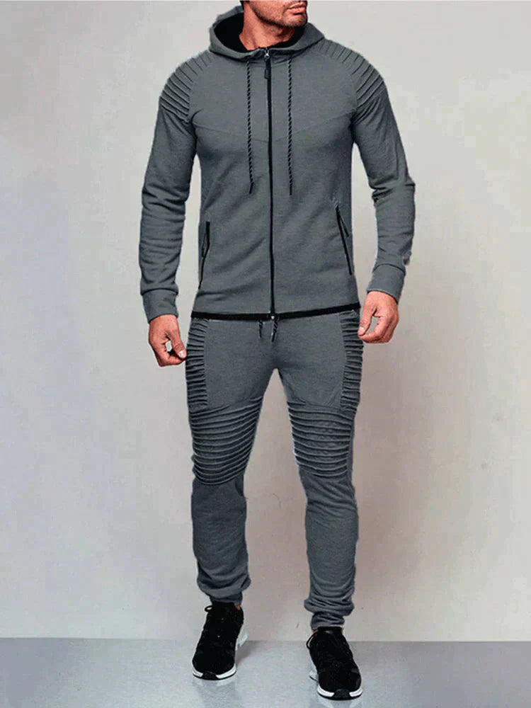 Men's Sports Two-Piece Tracksuit - Fitness & Leisure Co-Ord — side view