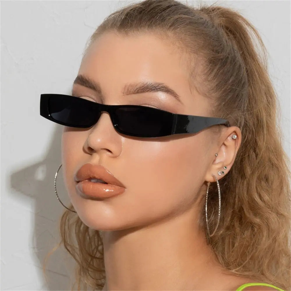 Women's Alexandra Sunglasses – Minimalist Polycarbonate UV – close-up detail