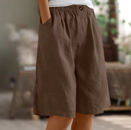 Women's Shorts - Relaxed Summer Fit in White