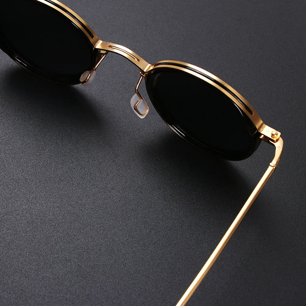 Unisex Marlowe Metal Sunglasses – UV400 Outdoor Style – close-up detail