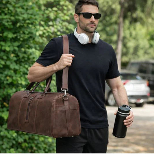Leather Weekend Bag – Full-grain leather – view 13