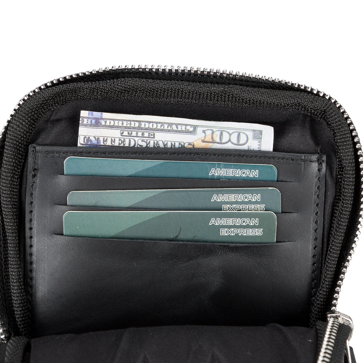 Leather Crossbody Phone Bag – Full-grain leather – view 5