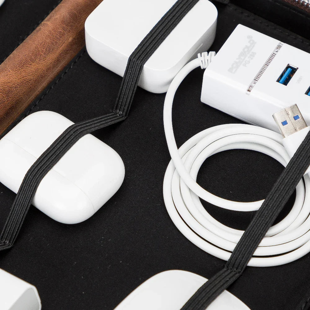 Leather Cable Organiser – Full-grain leather – view 6