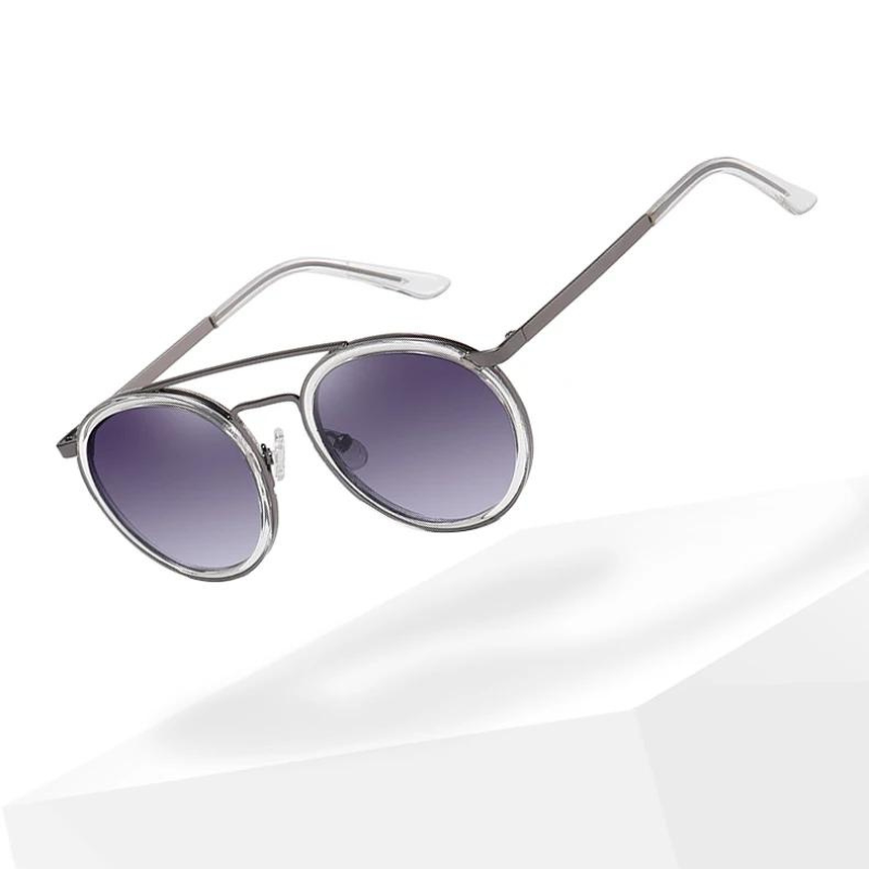 Women's Nabula Round Sunglasses – Lightweight Aluminium UV – detail view
