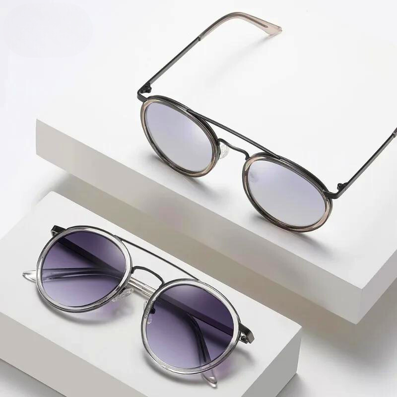 Women's Nabula Round Sunglasses – Lightweight Aluminium UV – side view