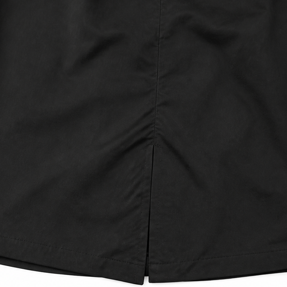 Women's long hooded coat - detail