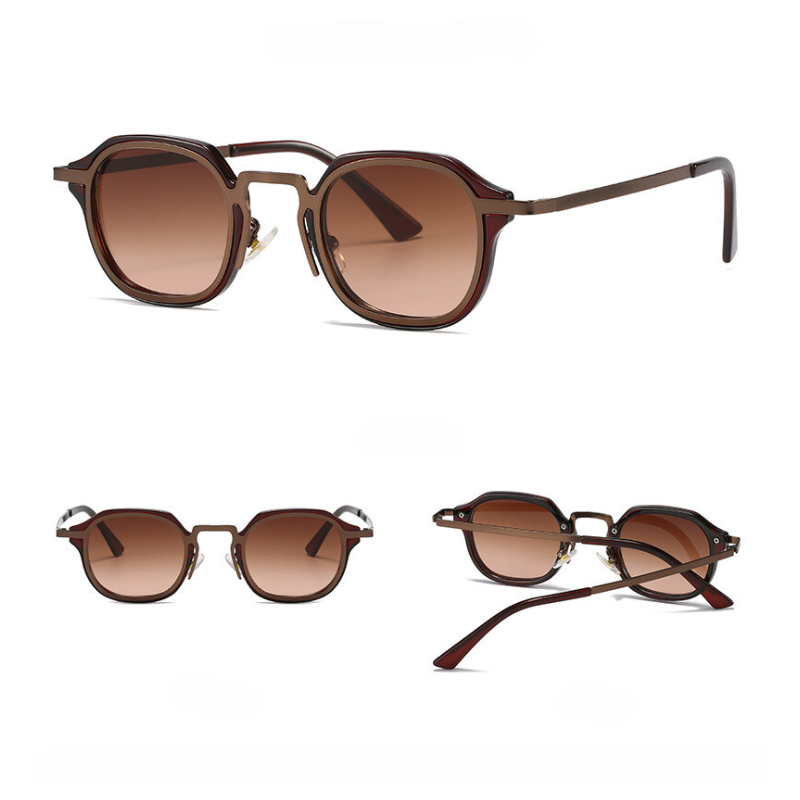 Unisex Toby Aluminium Sunglasses – UV400 Comfortable – close-up detail