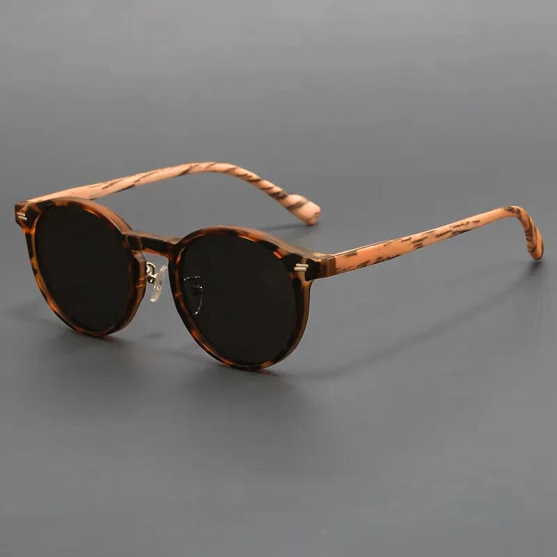 Women's Wood Effect Sunglasses – Scratch-Resistant UV – front view