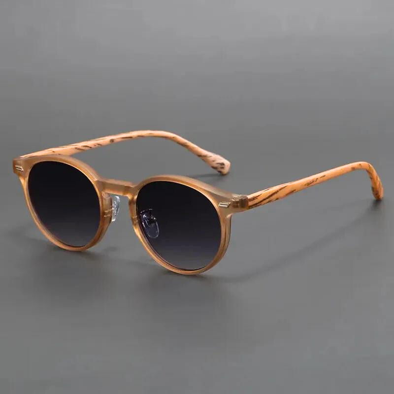 Women's Wood Effect Sunglasses – Scratch-Resistant UV – detail view