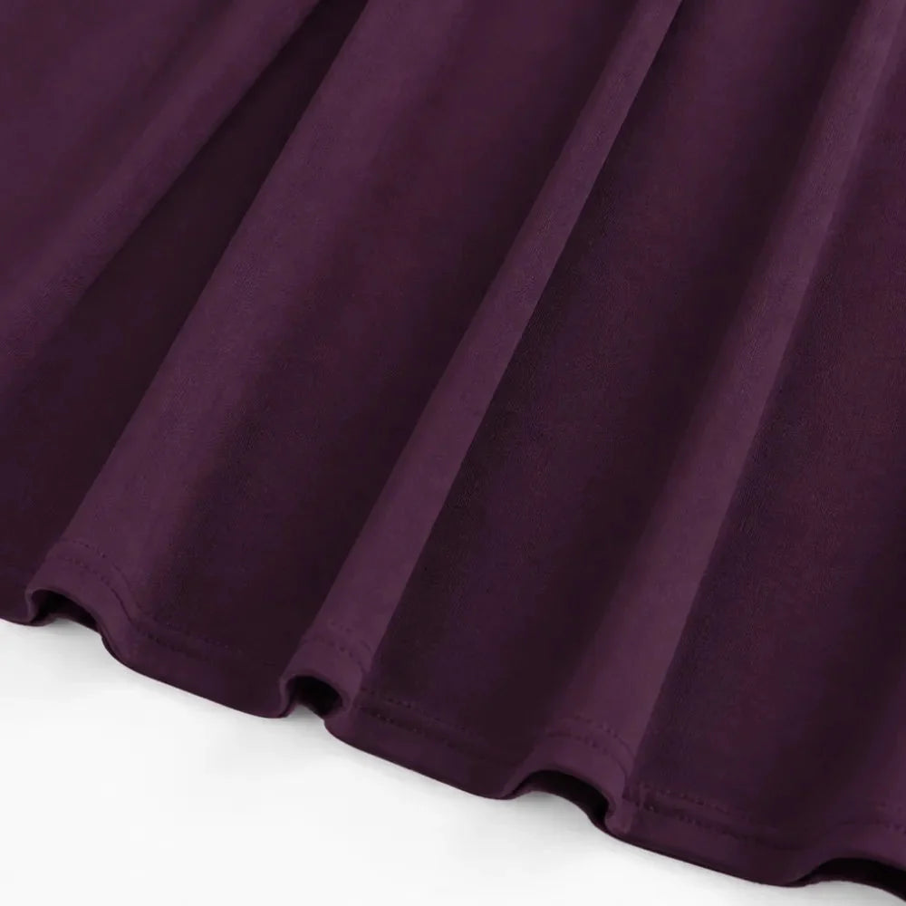 Women's square neck midi dress - detail