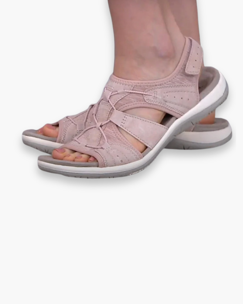 Women's breathable sandals with ergonomic footbed – Saint Dor UK – side view