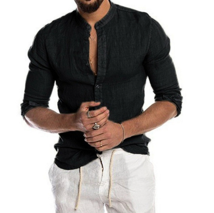 Men's classic linen shirt - SAINT DOR - view 6