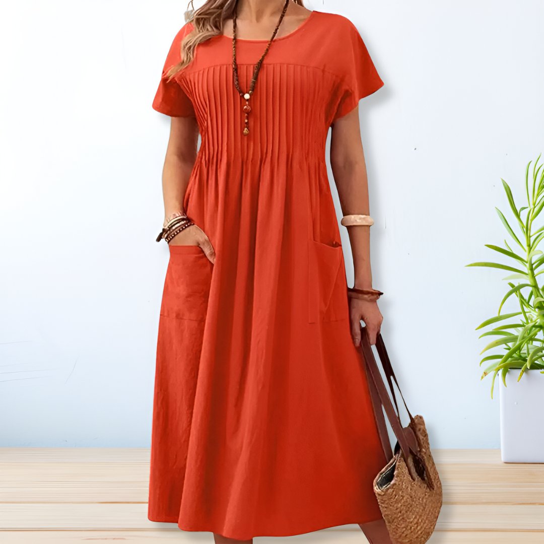 Women's Dress - Relaxed Fit Day Dress in Blue