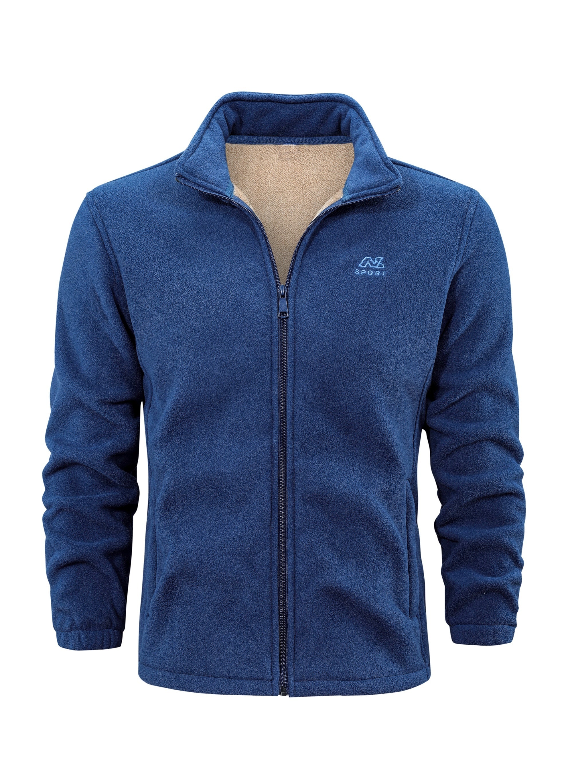 Men's Warm Winter Jackett with Fleece Lining - back view
