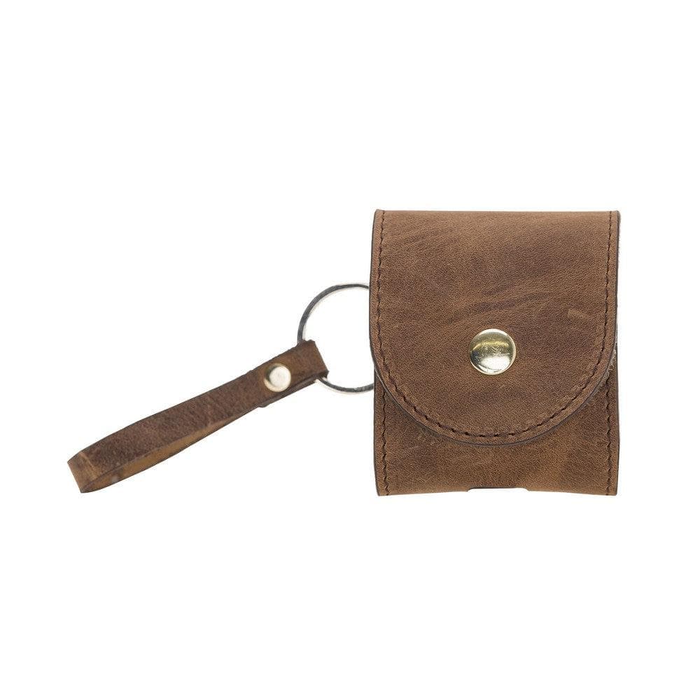 Leather AirPods 1/2 Case in Tan Brown